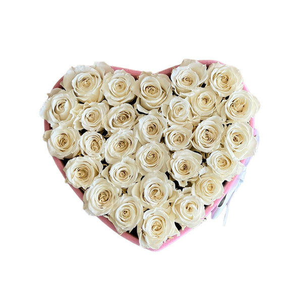 White Roses Pink Heart Special (0 left)
