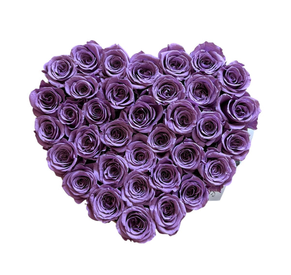 Mini Pale Plum Fleurs Pink Heart (1 left)