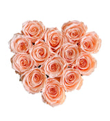 Large Orange Cream Marble Heart Special (1 left)
