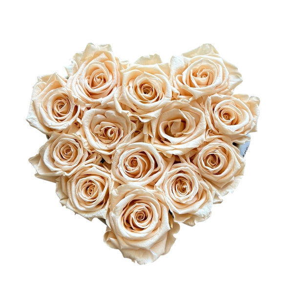 Medium Peach Ivory Heart Special (1 left)