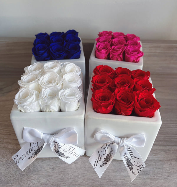 White Ceramic Mini Cube (5 colors)