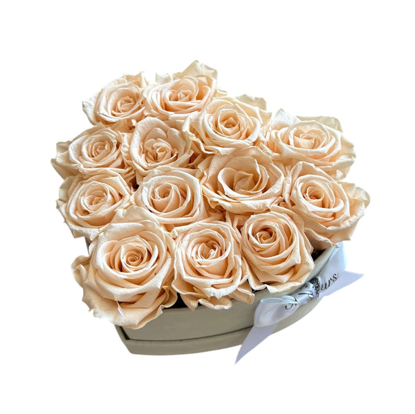 Medium Peach Ivory Heart Special (1 left)