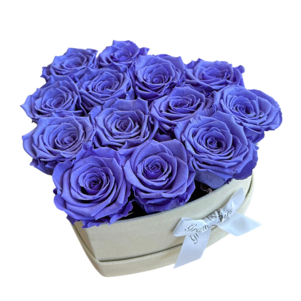 Large Deep Iris Velvet Heart Special (1 left)