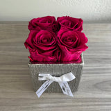 Large Velvet Plum Etched Quad (1 left)