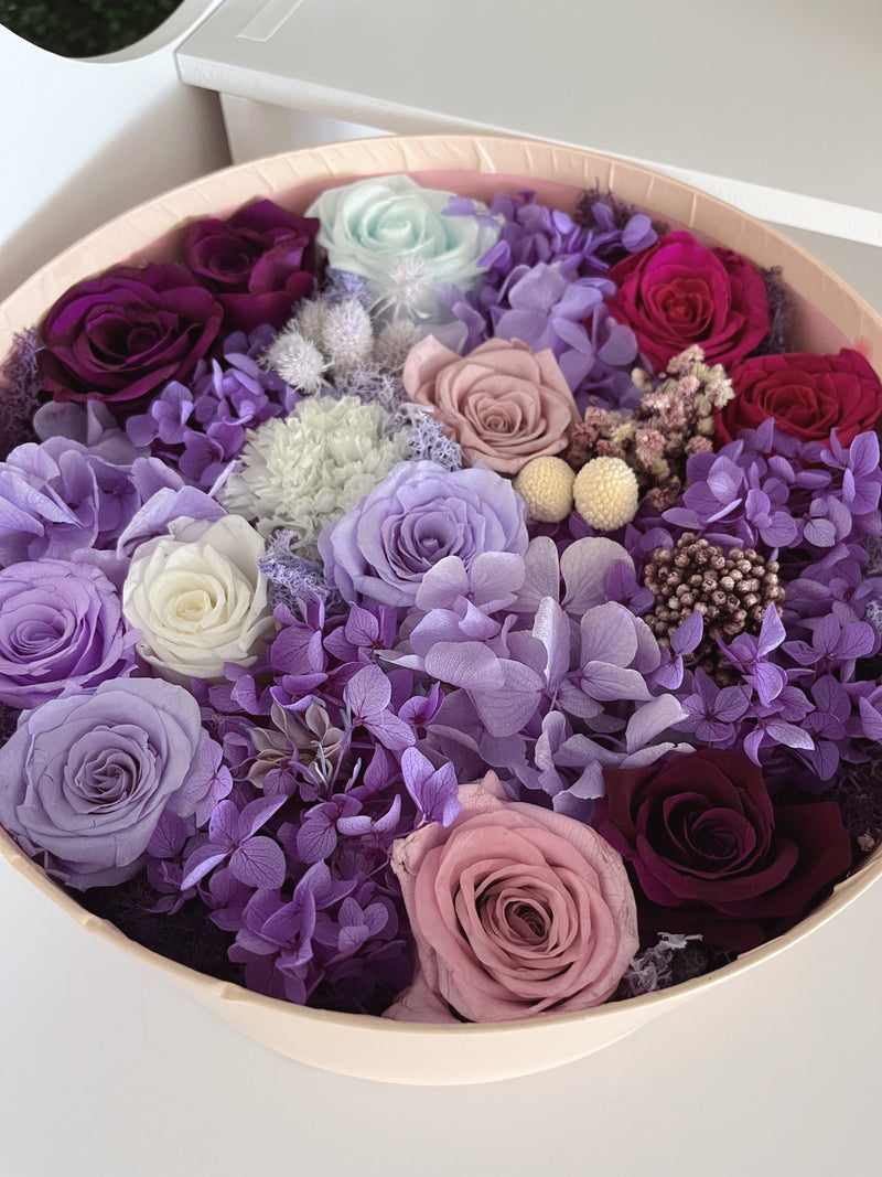 Infinity Purple Bloom Box