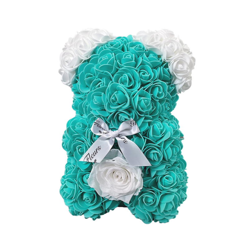 Tiffany Blue White Ears Fleur Bear