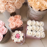 Large Etched Quad Fleurs