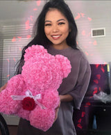 Large Pink Fleur Bear Special