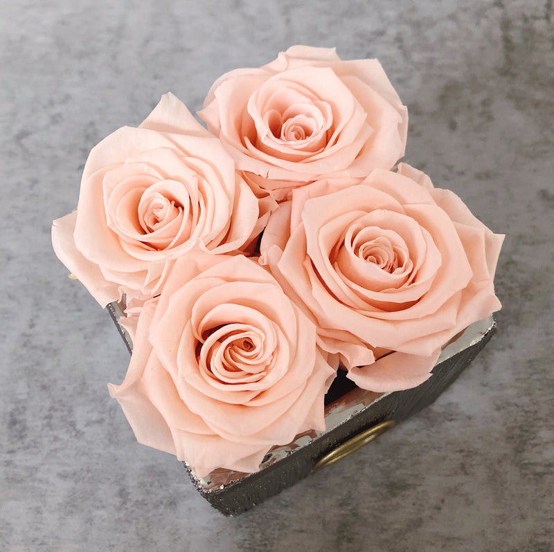 Large Etched Quad Fleurs