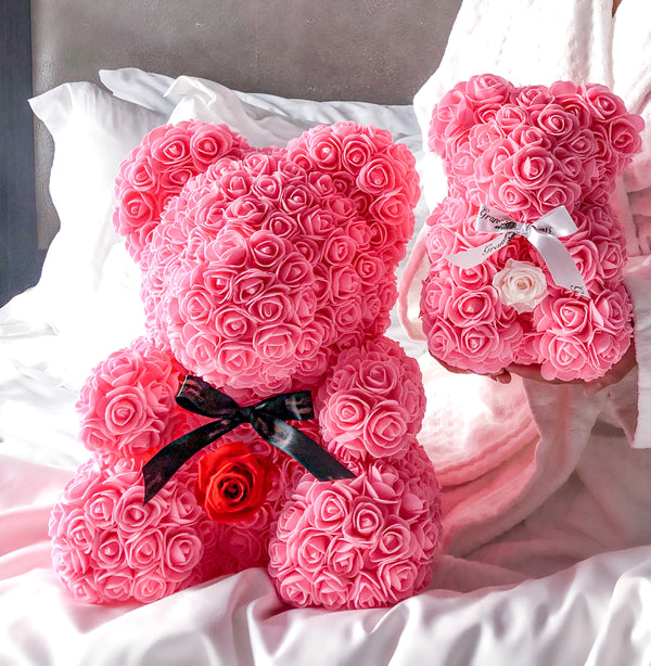 Large Pink Fleur Bear Special