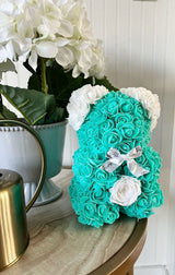 Tiffany Blue White Ears Fleur Bear