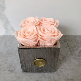 Large Etched Quad Fleurs